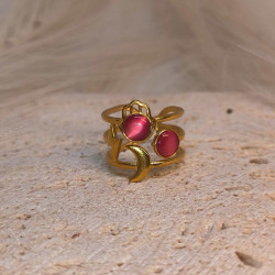 EVAMON  RED MOONLIGHT RING