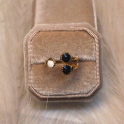 EVAMON BLACK N WHITE RING